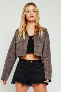 Sofia Snake Print Jacket