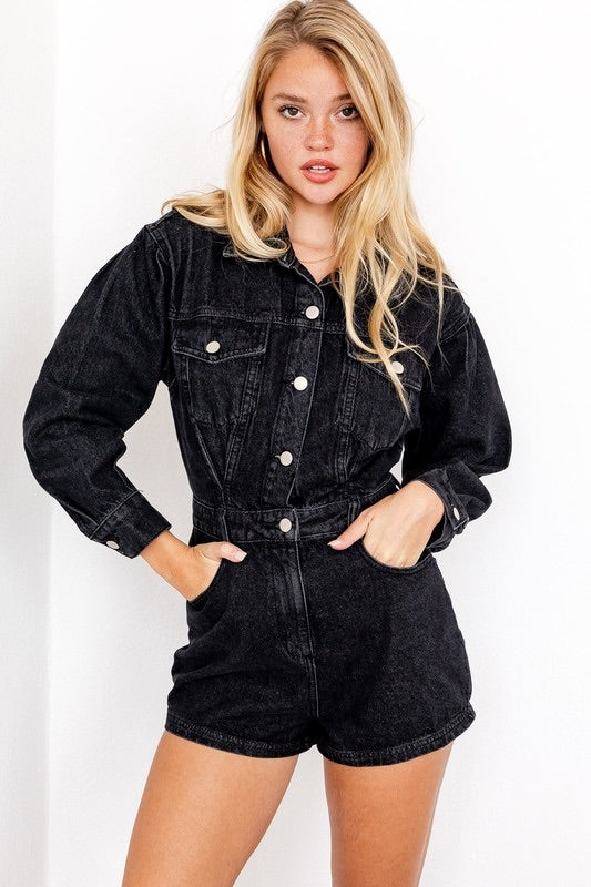 Hadley Denim Romper