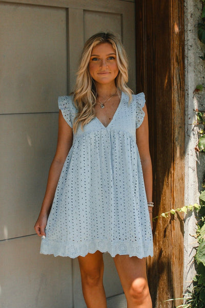 Crystal Eyelet Romper