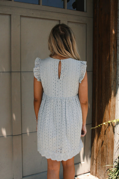 Crystal Eyelet Romper