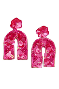 Leah Earring - Hot Pink